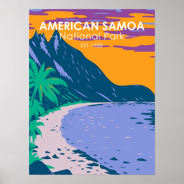 American Samoa National Park Ofu Beach Poster (Front)