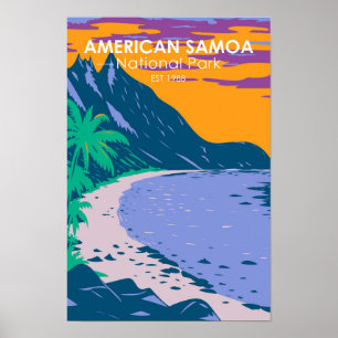 American Samoa National Park Ofu Beach Poster