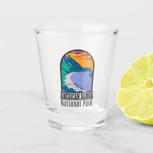American Samoa National Park Ofu Beach Shot Glass