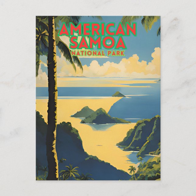 American Samoa National Park Postcard (Front)