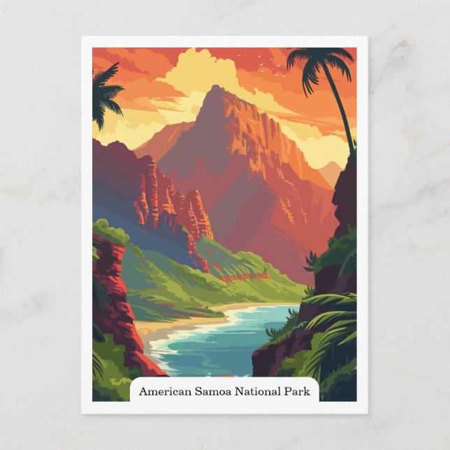 American Samoa National Park Rainforest Postcard (Front)