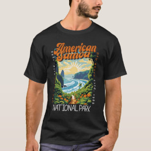 American Samoa National Park Retro Distressed T-Shirt