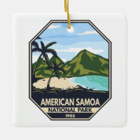 American Samoa National Park Retro Emblem