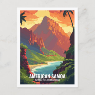 American Samoa National Park USA National Parks Postcard