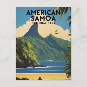 American Samoa National Park Vintage Postcard