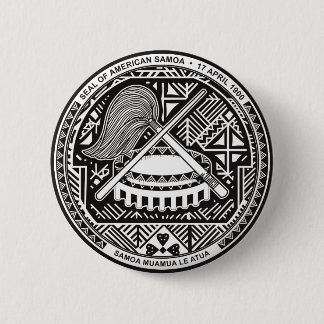 American Samoa Official Coat Of Arms Heraldry Symb 6 Cm Round Badge