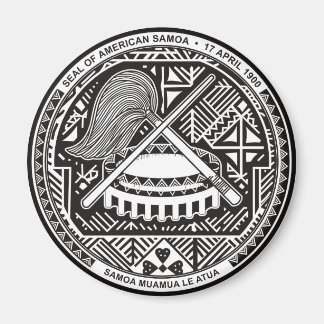 American Samoa Official Coat Of Arms Heraldry Symb Magnet