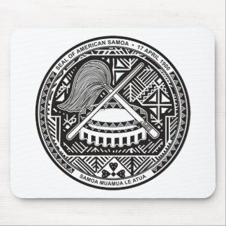 American Samoa Official Coat Of Arms Heraldry Symb Mouse Mat