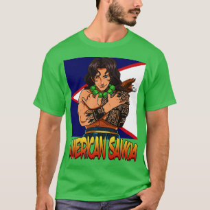 American Samoa Samoan Flag Polynesian Pride Shaka T-Shirt
