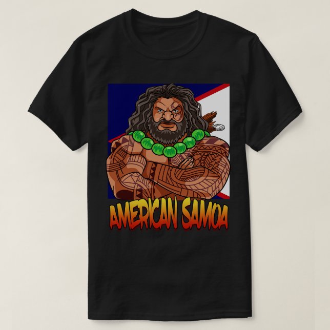 American Samoa Samoan Flag Polynesian Pride T-Shirt (Design Front)