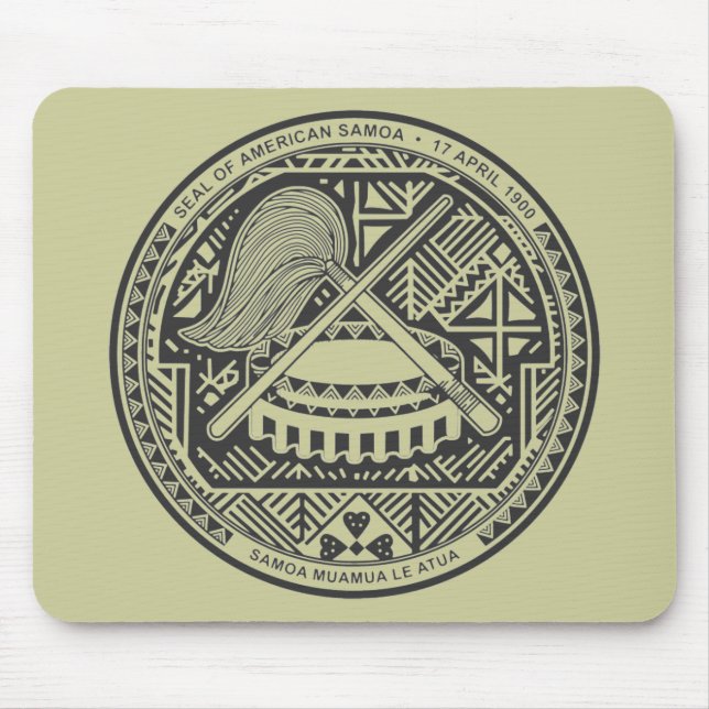 American Samoa Seal Mouse Mat (Front)