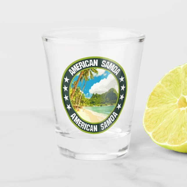 American Samoa                                     Shot Glass (Front)
