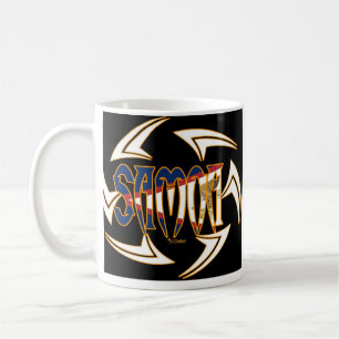 American Samoa Tribal Black Coffee Mug