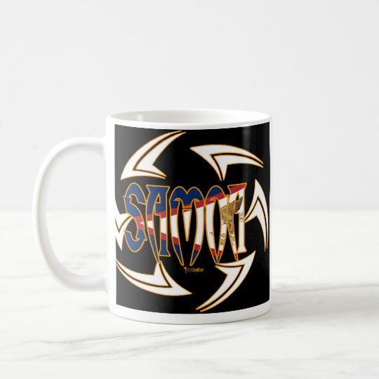 American Samoa Tribal Black Coffee Mug