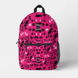 American Sand And Beach Decor Printed Backpack