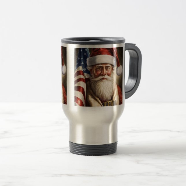 American Santa Travel/Commuter Mug, 15 oz  Travel Mug (Front Right)