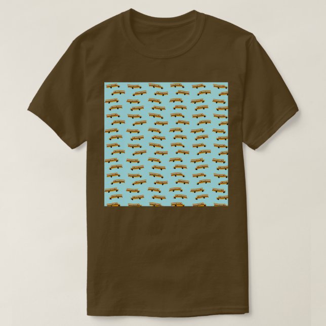 American schoolbus wallpaper T-Shirt (Design Front)