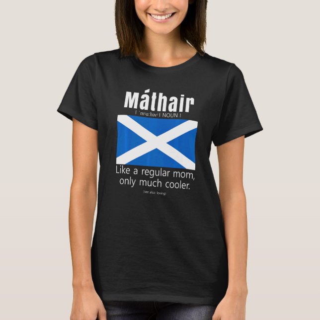 American Scottish Patriot Flag Mothers Day Scotlan T-Shirt (Front)