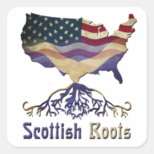 American Scottish Roots Stickers