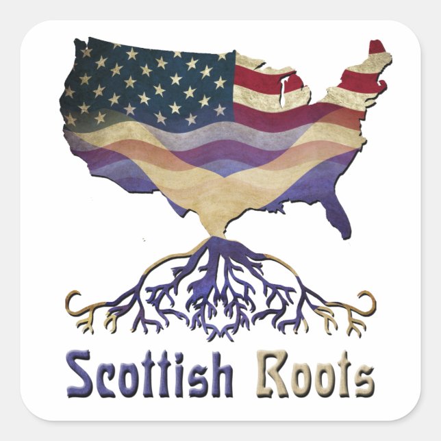 American Scottish Roots Stickers (Front)