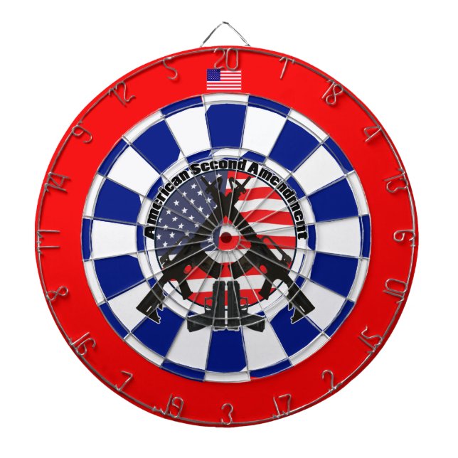 American second Amendment Dartboard (Front)