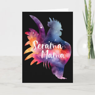American Serama Mama Show Chicken Hen Rooster Tiny Card