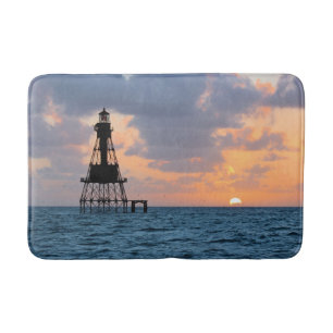 American Shoal Lighthouse, Florida Keys Bath Mat