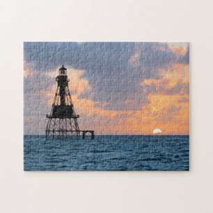 American Shoal Lighthouse, Florida Keys Jigsaw Puzzle