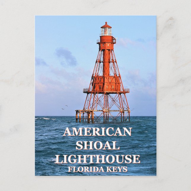 American Shoal Lighthouse, Florida Postcard (Front)