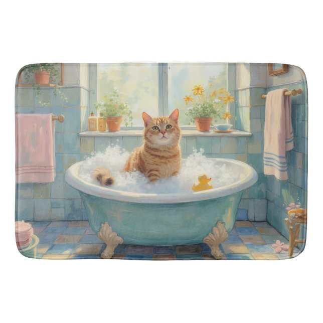 American Shorthair Bath Decor Mat (Front)