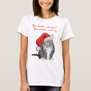 American Shorthair -  Better Not Pout !! T-Shirt
