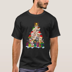 American Shorthair Cat Christmas Santa Hat  Xmas P T-Shirt