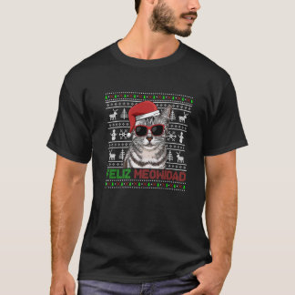 American Shorthair Cat Feliz Meowidad Funny Christ T-Shirt