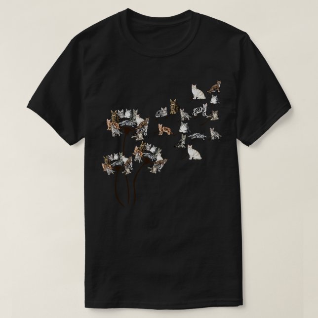 American Shorthair Cat Shirt Dandelion American Sh (Design Front)