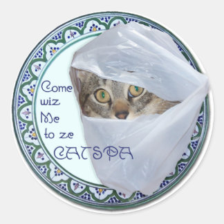 American Shorthair - Cat Spa, Yes! Classic Round Sticker