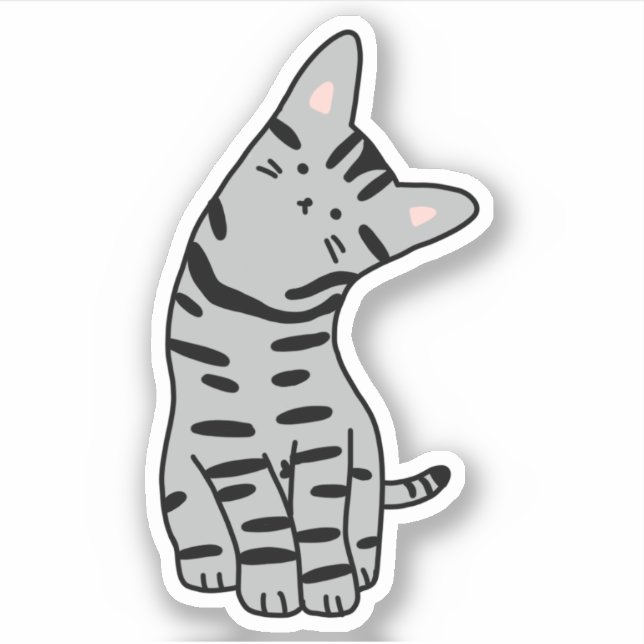 American Shorthair Cat Sticker (Front)