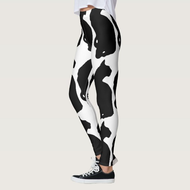 american shorthair silhouette leggings (Left)