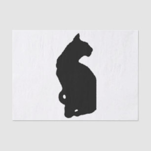 american shorthair silhouette tissue paper