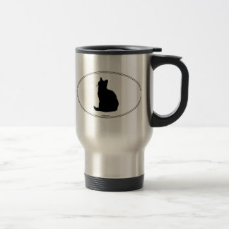 American Shorthair Silhouette Travel Mug