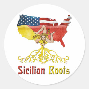 American Sicilian Roots Stickers