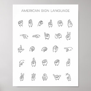 American Sign Language ASL Chart