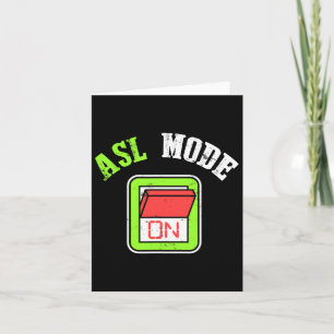 American Sign Language Asl Im Deaf Awareness  Card