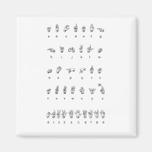 American Sign Language (ASL) Magnet