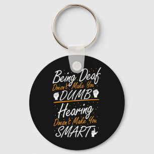 American Sign Language Awareness - ASL Deaf Pride Key Ring