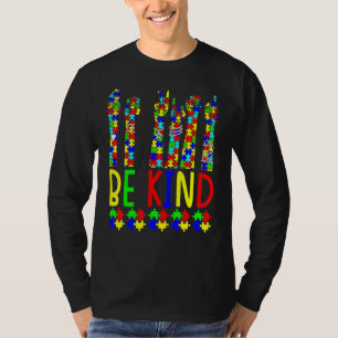 American Sign Language Be Kind Hand Puzzle Autism T-Shirt