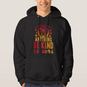 American Sign Language Be Kind Puzzle Butterfly Hoodie
