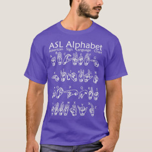 American Sign Language Communication Chart T-Shirt