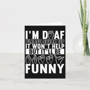 American Sign Language Deaf Awareness 10 Card