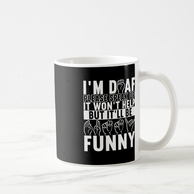 American Sign Language Deaf Awareness 10 Coffee Mug (Right)