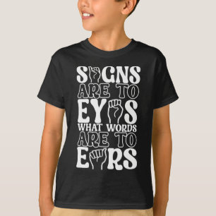 American Sign Language Deaf Awareness 12 T-Shirt